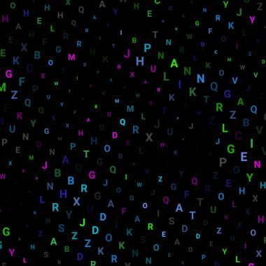 Harflerle Soyut doku. 