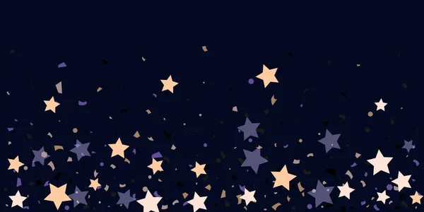 Chaotic confetti stars — Stock Vector