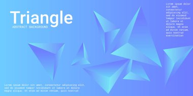 Üçgen arka plan. Üçgen kristallerin soyut bileşimi.