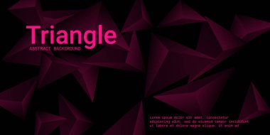 Üçgen arka plan. Üçgen kristallerin soyut bileşimi.