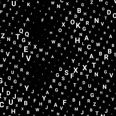 Harflerle Soyut doku. 