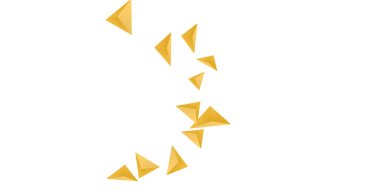 Üçgen arka plan. Üçgen kristallerin soyut bileşimi.