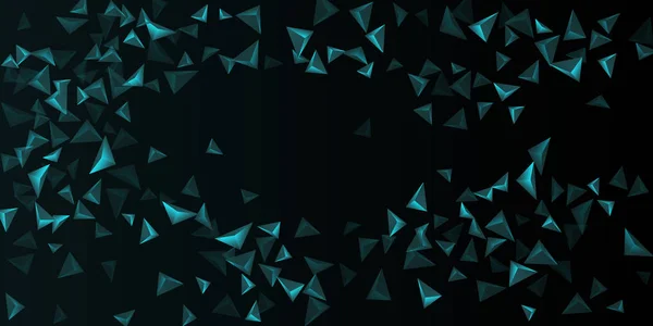 Dreieck Hintergrund. Abstrakte Zusammensetzung dreieckiger Kristalle. — Stockvektor