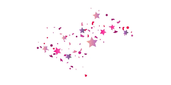 Stelle confetti caotiche — Vettoriale Stock