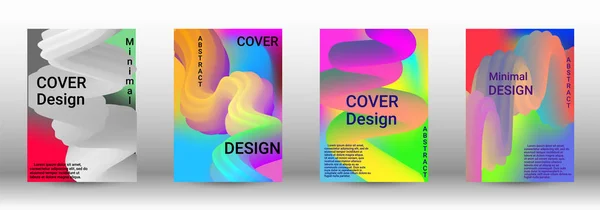 Minimum vector coverage. Set of abstract covers. — Stock Vector