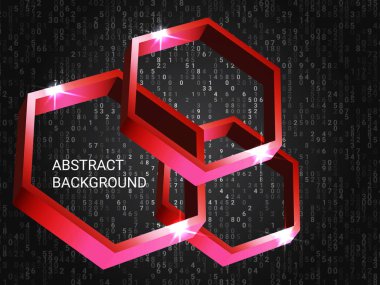 Arka planda çokgen hacmi parlaklığı.