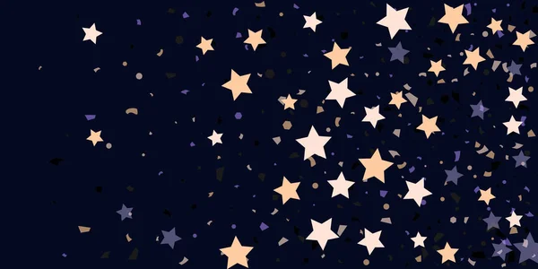 Estrelas confetes caóticas — Vetor de Stock