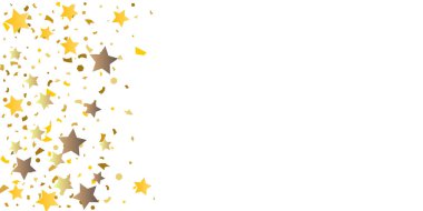  Altın glitter konfeti yıldız.