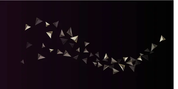 Dreieck Hintergrund. Abstrakte Zusammensetzung dreieckiger Kristalle. — Stockvektor