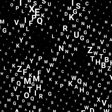 Harflerle Soyut doku. 