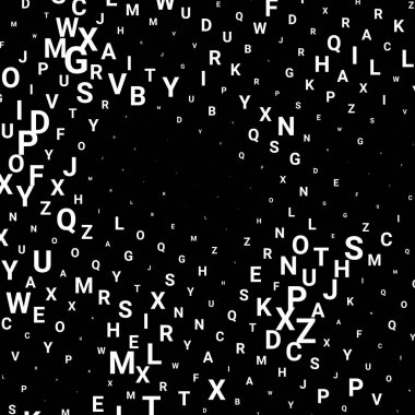 Harflerle Soyut doku. 