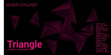 Üçgen arka plan. 3D üçgenlerin soyut bileşimi.