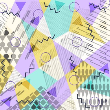 Memphis tarzında soyut arkaplan