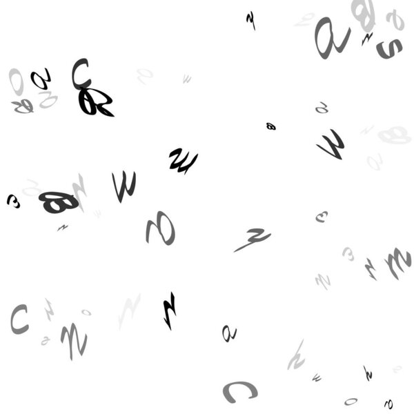 Abstract background of black handwritten letters