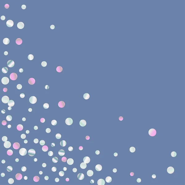 Confettis colorés sur bleu . — Image vectorielle