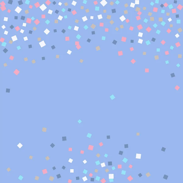 Barevné konfety na modré. — Stockový vektor