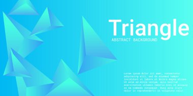 Üçgen arka plan. 3D üçgenlerin soyut bileşimi.