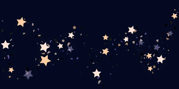 Estrelas confetes caóticas —  Vetores de Stock