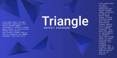 Üçgen arka plan. 3D üçgenlerin soyut bileşimi.