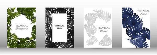 Una serie di tropici — Vettoriale Stock