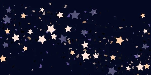 Kaotikus konfetti csillagok — Stock Vector