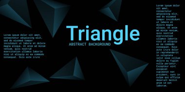 Üçgen arka plan. Üçgen kristallerin soyut bileşimi.