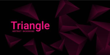 Üçgen arka plan. Üçgen piramitlerin soyut bileşimi