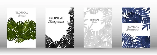 Una serie di tropici — Vettoriale Stock