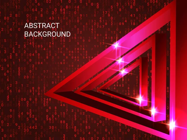 Arka planda üçgen metal parıldıyor.