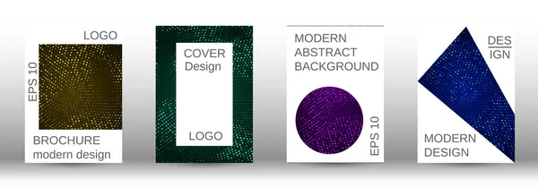 Conjunto de cubiertas abstractas modernas . — Vector de stock