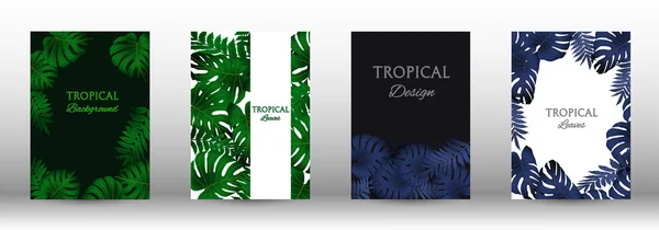 Een set van tropen — Stockvector