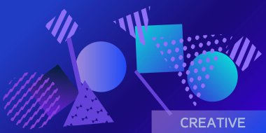 Geometrik soyut arkaplan.