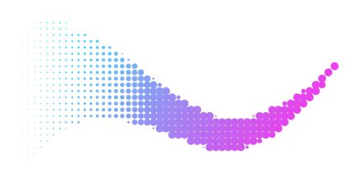 Degrade futuristik desen.