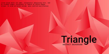 Üçgen arka plan. 3D üçgenlerin soyut bileşimi.