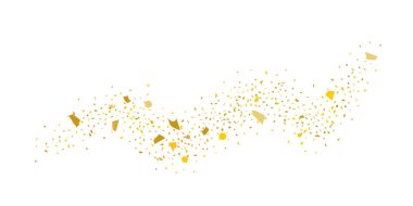 Altın parıltılı yıldız. 