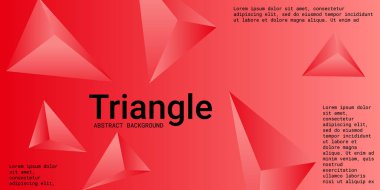 Üçgen arka plan. 3D üçgenlerin soyut bileşimi.