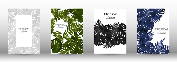 Una serie di tropici — Vettoriale Stock