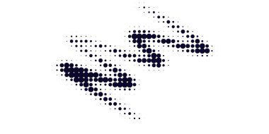 Noktalı yarım tonlu arka plan