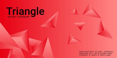 Üçgen arka plan. Üçgen kristallerin soyut bileşimi.