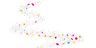 Soyut uçan konfeti.