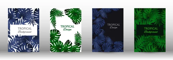 Una serie di tropici — Vettoriale Stock