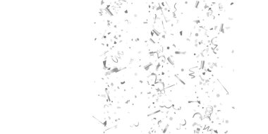 Beyaz arka planda gümüş parlaklık dokusu.