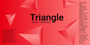 Üçgen arka plan. Üçgen kristallerin soyut bileşimi.