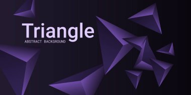 Üçgen arka plan. Üçgen kristallerin soyut bileşimi.