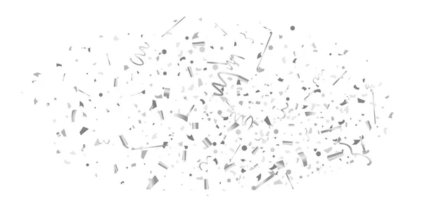 Textura de brillo plateado sobre fondo blanco . — Vector de stock