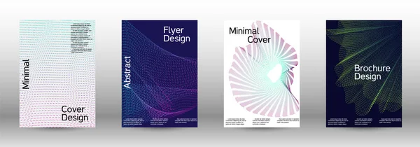 Set di modelli di design copertina — Vettoriale Stock