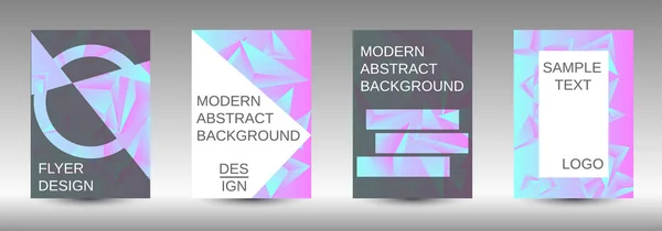 Un conjunto de cubiertas abstractas modernas . — Archivo Imágenes Vectoriales