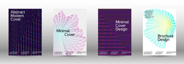 Set di modelli di design copertina — Vettoriale Stock