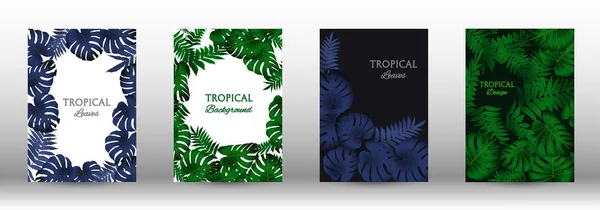 Egy trópusi készlet. — Stock Vector