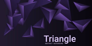 Üçgen arka plan. Üçgen piramitlerin soyut bileşimi.